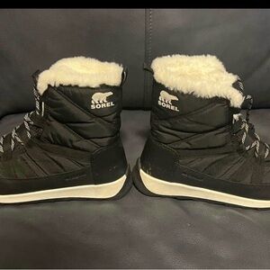 Sorel Women's Black and White Winter Boots